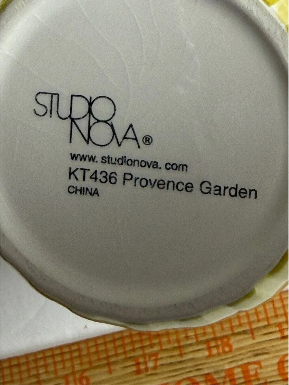 Studio Nova Provence Garden Creamer & Sugar Bowl Set KT436 Yellow Fruit S-7